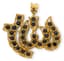 18K YELLOW GOLD, RUBY AND SAPPHIRE REVERSIBLE PENDANT