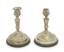Pair of silver table candlesticks decorated with black granite and rocaille motifs
Factory of O. F. Kurlyukov, Russia, Moscow, circa 1880