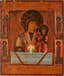 ICON ‘THE MOTHER OF GOD SOFTENING OF EVIL HEARTS’ WITH THE HOLY MARTYRS GURIJ, SAMON, AVIV AND VARUS
Russia, late 19th century