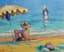 MARTIN LINDENAU (B. 1948)
Sur la plage de St Tropez
