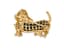 ‘DACHSHUND’ 14K YELLOW GOLD, DIAMOND AND SAPPHIRE BROOCH