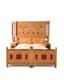 ANTIQUE MAPLE, LEMON AND OAK AND MAHOGANY BEDROOM SET, CIRCA 1880