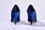 DOLCE & GABBANA
Navy blue velvet high heels with embroidered logo