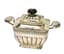 SILVER-GILT SUGAR BOWL WITH LID.