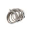 18K WHITE GOLD AND DIAMOND SPIRAL ARTICULATED RING