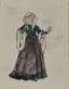 ALEXANDRE BENOIS (1870-1960)
Costume design for Ida Rubinstein’s ballet Diane de Poitiers at Grand Opera in Paris in 1934