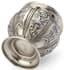 RUSSIAN SILVER BRATINA WITH GARNER AND GREEN GLASS CABOCHON
1908-1917