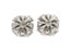 PAIRE DE PUCES D’OREILLES EN OR GRIS 18K ET DIAMANTS