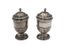 PAIRE DE SALIÈRES OU POIVRIÈRES VICTORIENNES EN ARGENT STERLING, SHEFFIELD, 1888