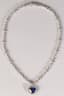 GRAFF 18K WHITE GOLD, SAPPHIRE, DIAMOND NECKLACE