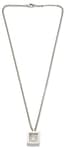 PASCAL MORABITO
18K WHITE GOLD AND DIAMOND CUBE NECKLACE, 1970S