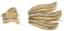 BOUCHERON ‘PALMETTE’ 18K YELLOW GOLD, PLATINUM AND DIAMOND RING AND BROOCH, 1950s - 1960s