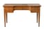 WRITING DESK WITH FIVE MARQUETRY  DRAWERS AND CURVED BACK ARMCHAIR