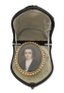 BROCHE ANCIENNE PORTRAIT MINIATURE, DEBUT 19EME SIECLE