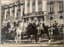 BEAUTIFUL OLD PHOTOGRAPH SHOWING EMPEROR NICHOLAS II (1868-1918) ON HORSEBACK SEEN FROM ¾ BACK, SURROUNDED BY GENERALS EVREINOV, PETROV-SOLOVIEV, KOLPAKOV AND ARTAMONOV DURING A REVIEW OF THE CADETS OF THE ATAMANSKY GUARD COSSACK REGIMENT IN TSARSKOIE SELO IN APRIL 1911.
