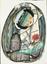 JAZEH TABATABAI (1931-2008)
Seating figure with flower