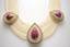 Impressive drapery necklace
Gold and cristal rock set with diamonds, around 7cts and ruby around 64cts, GCS certificate, Weight: 6,65 grs