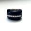 (Δ) DIAMOND AND ONYX RING