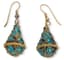 SILVER AND ENAMEL PENDANT EARRINGS