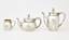 Tea and coffee set of 3 items made by the Grachev Brothers - supplier of the Imperial court with monogram ‘AD’.