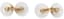 CARTIER 
18K GOLD CUFFLINKS WITH CRYSTAL AND DIAMOND