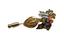 YELLOW GOLD ENAMEL BROOCH