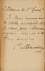 KONSTANTIN MAKOVSKY (1839-1915), AUTOGRAPH
Handwritten letter, St. Petersburg, Admiralteyskaya Nab. 12. 4/16 VI 1891