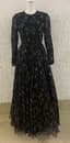 DOLCE & GABBANA FALL WINTER 2014 AT MILAN FASHION WEEK
Long silk dress with gold and silver key pattern