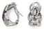 PAIR OF 18K WHITE GOLD AND DIAMOND EARRINGS