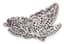 'BUTTERFLY' 18K WHITE GOLD, DIAMOND AND RUBY PENDANT BROOCH