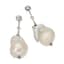 STERLING SILVER PENDANT EARRINGS WITH PEARLS