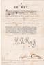CARLOS IV (1748-1819)
King of Spain (1788-1808)
Autograph and partly typed letter, signed «Yo El Rey» Aranjuez 25 April 1802, countersigned «José Antonio Caballero» and countersigned on the reverse «Antonio de Cordova y Heredia» Madrid 28 April 1802 and «Pedro Roca». Madrid 6 May 1802.
