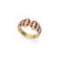 18K YELLOW GOLD, RUBY AND DIAMOND RING