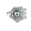 PEARL AND DIAMOND FLOWER RING