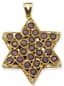 ‘STAR’ 18K YELLOW GOLD, RUBY AND SAPPHIRE REVERSIBLE PENDANT