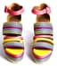 HERMÈS
LEATHER AND CLOTH ESPADRILLES