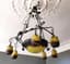 SEVEN-LIGHT ART DECO CEILING LIGHT