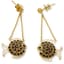 18K YELLOW GOLD, RUBY AND SAPPHIRE REVERSIBLE PENDANT EARRINGS