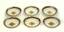 SET OF 6 PORCELAIN PLATE FROM THE ORDER OF ST. GEORGE SERVICE
The Imperial porcelain factory of Francis Gardner, Kozlov Gavriil Ignatievich, Russia, 1777-1778
(reign of Empress Catherine II of Russia)