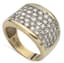 DIAMOND 14K YELLOW AND WHITE GOLD RING