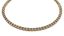 SET OF 18K YELLOW GOLD 7 CT. DIAMOND AND 7 CT. RUBY NECKLACE AND RING, 1980s