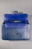 CHANEL BLUE LIZARD PERFECT EDGE FLAP BAG **