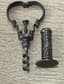18TH CENTURY CORKSCREW/ WAX SEAL
forged iron