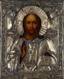 Icon in silver frame ‘The Almighty Lord’.