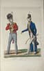 VERNЕT CARLE (1758-1835)
Collection de Costumes (1815 et 1816) dessinée d'après nature par Carle VERNET. [Collection of Costumes Belonging to Certain
Nations of Europe, Drawn from Life by Carle Vernet], Engraved by Debuicourt. [Series 2 and 3]. Paris; London, [1815-1816]. - [8] p.; [13] plates; 45.8x30.3 cm.