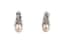 GILBERT ALBERT WHITE GOLD AND PEARL EARRINGS