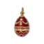 SET OF FIVE ‘EASTER EGGS’ SILVER-GILT ENAMEL PENDANTS