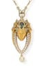 MAGERIT ‘ATLANTIS’
SET OF 18K YELLOW GOLD, DIAMOND AND TOURMALINE NECKLACE, EARCLIPS AND RING
