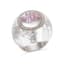 18K WHITE GOLD, ROCK CRYSTAL, PINK SAPPHIRE, DIAMON RING