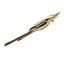 YELLOW GOLD LEAF/FEATHER BROOCH